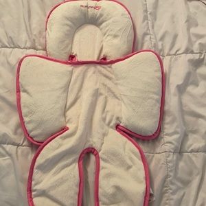 Car seat body support insert, pink